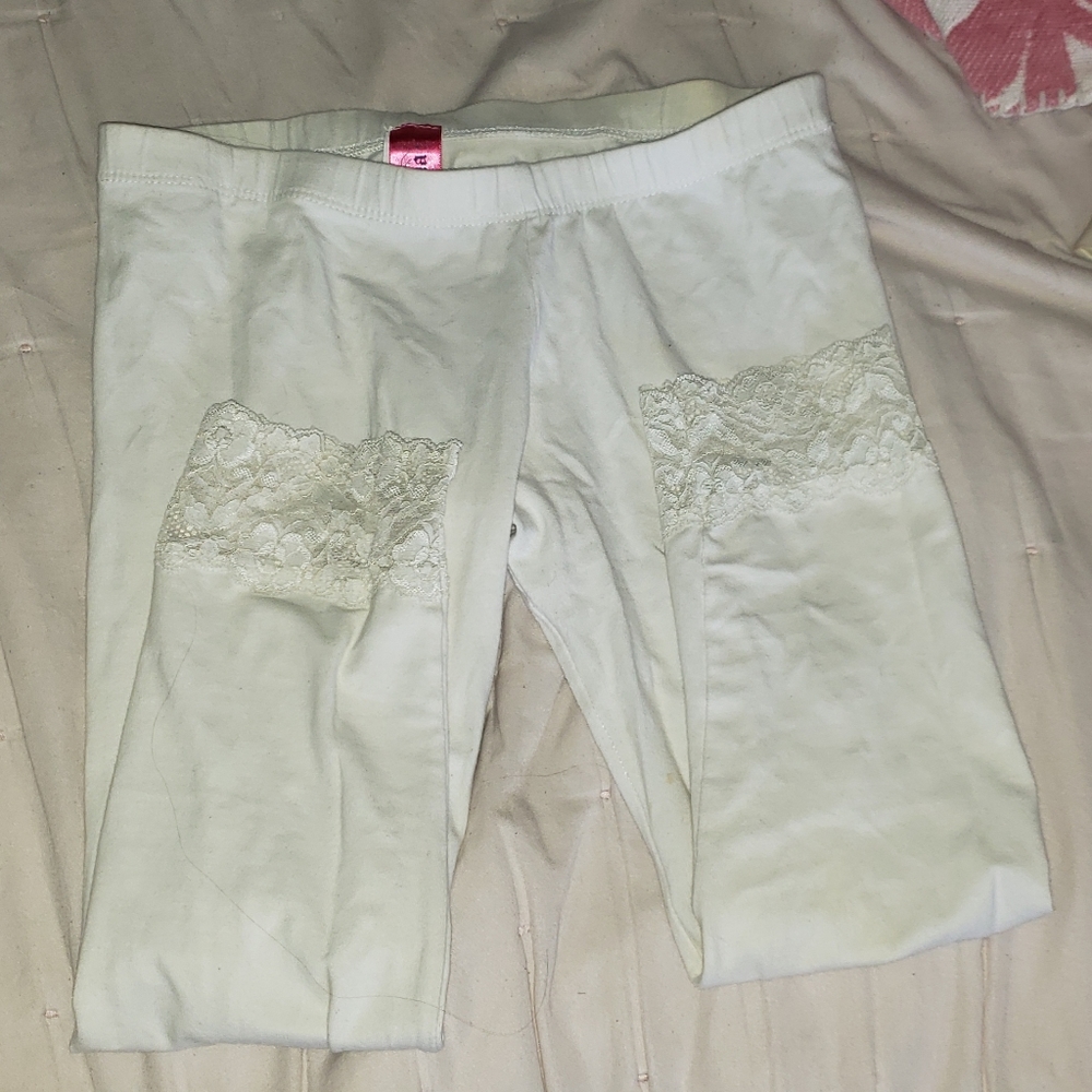 White Lace leggings
